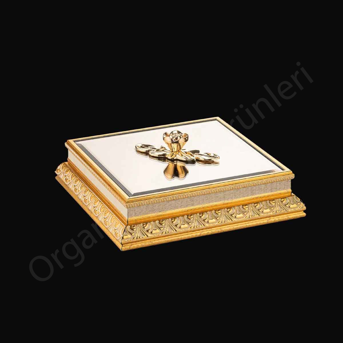 Saray Gold Kare Şekerlik OU0080